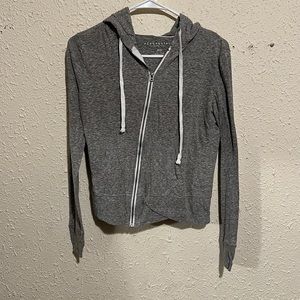 Aeropostale Gray Zip Up Hoodie (size medium)